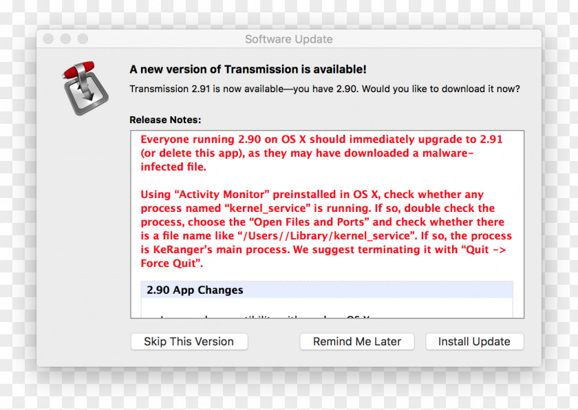 Apple MacOS Malware KeRanger Ransomware PNG