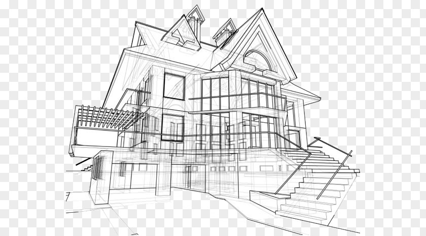 Building Architectural Drawing Eames House Architecture PNG