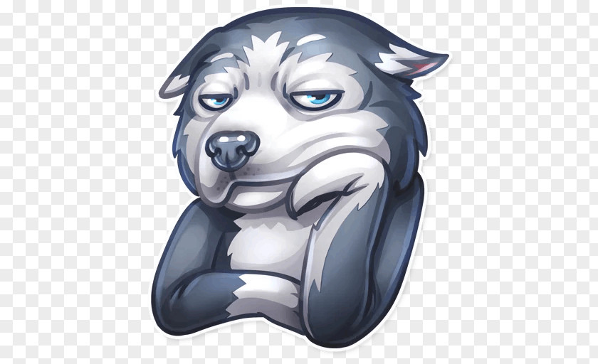 Siberian Husky Telegram Pug Dachshund Sticker PNG