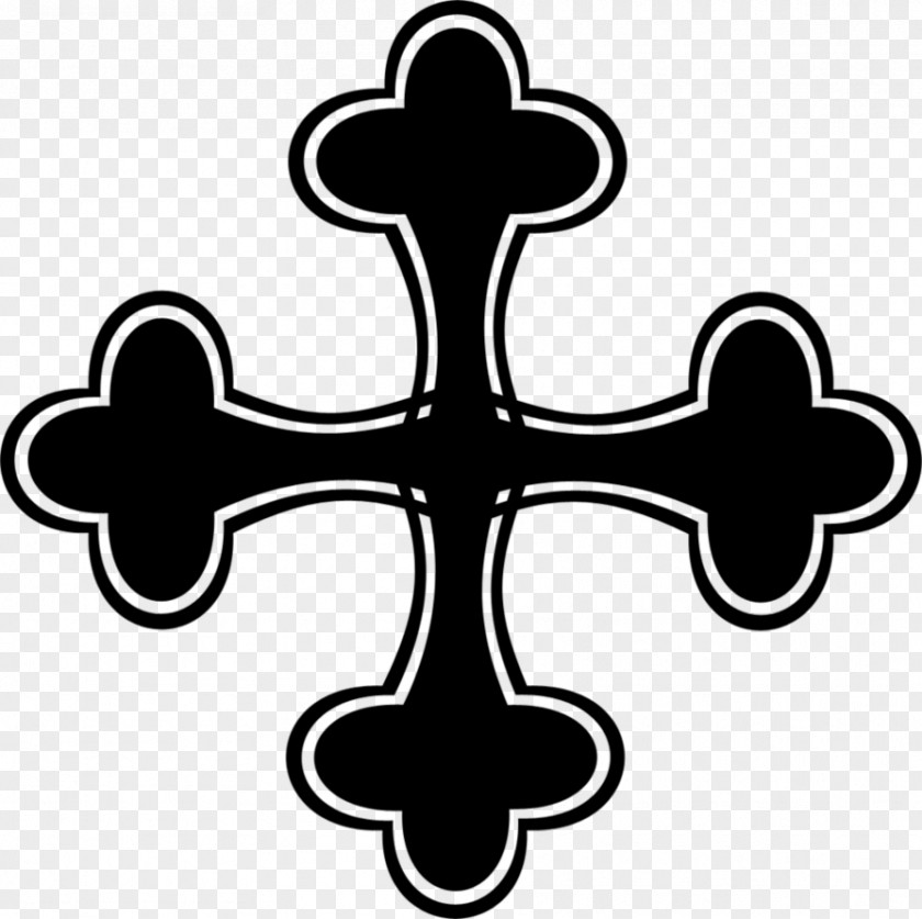 Gothic Cross Crest Christian Christianity Coat Of Arms PNG