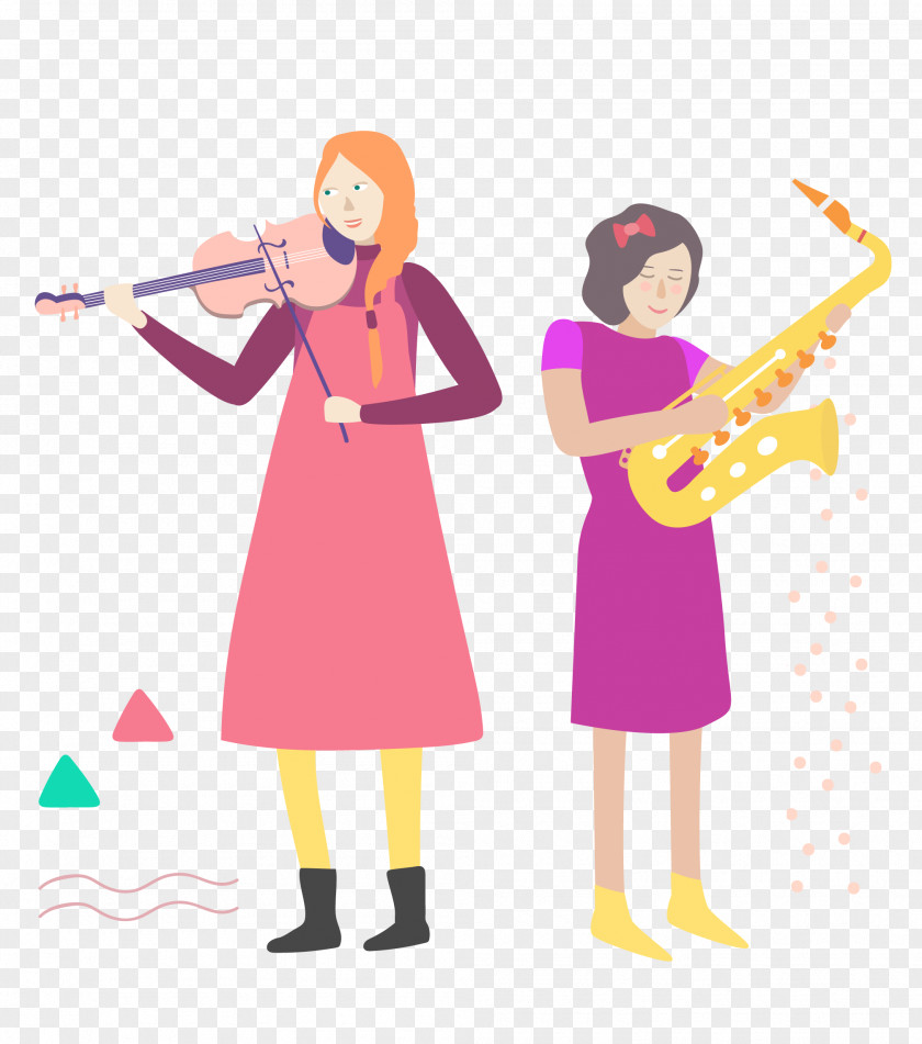 Musical Instrument Cartoon Teacher Background PNG