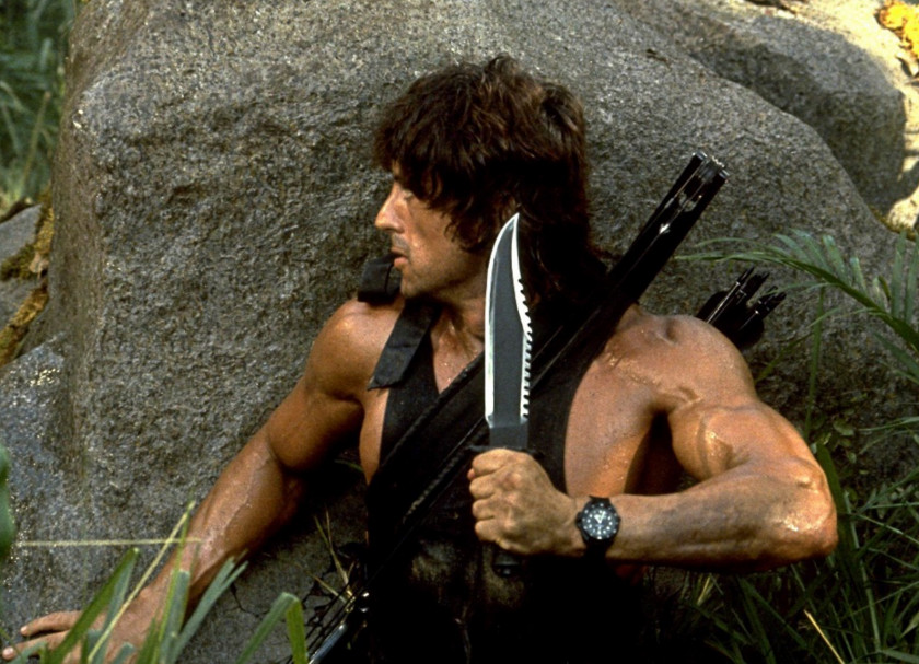 Rambo John Knife Action Film PNG