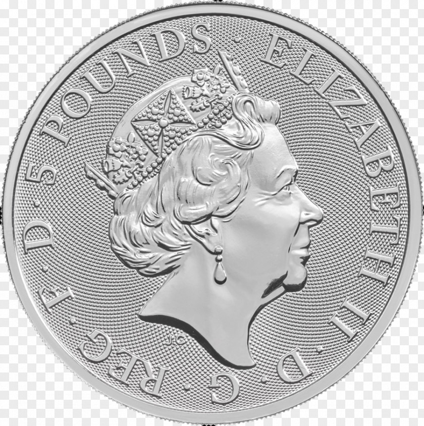United Kingdom The Queen's Beasts Bullion Coin Silver Gold PNG