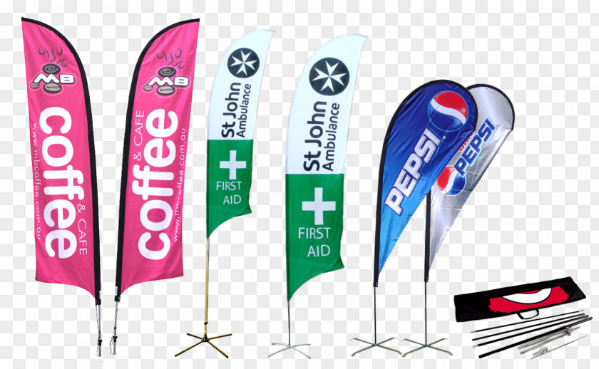 Watercolor Banner Flag Printing Promotion Advertising PNG