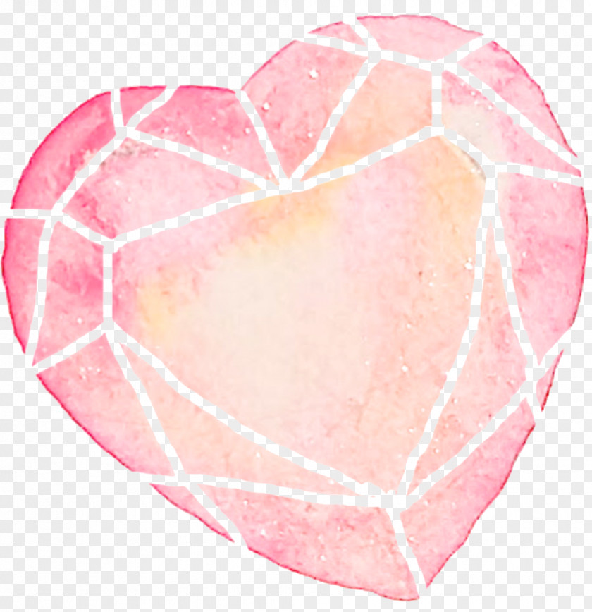 Watercolor Pink Heart. Heart PNG