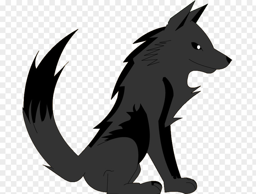 Wolf Dog Fox Black Drawing Clip Art PNG