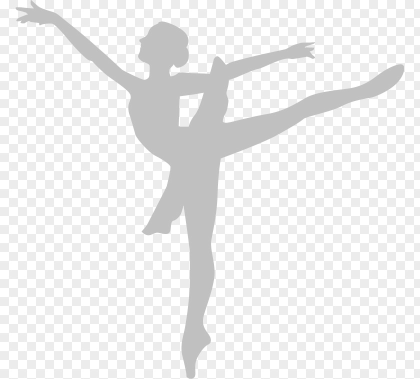 荞麦面 Ballet Dancer Arabesque Silhouette PNG