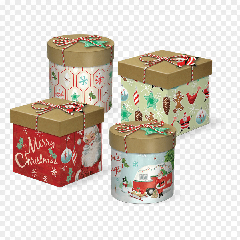 Retro Kraft Paper Title Box Decorative Packaging And Labeling Bag Ribbon PNG