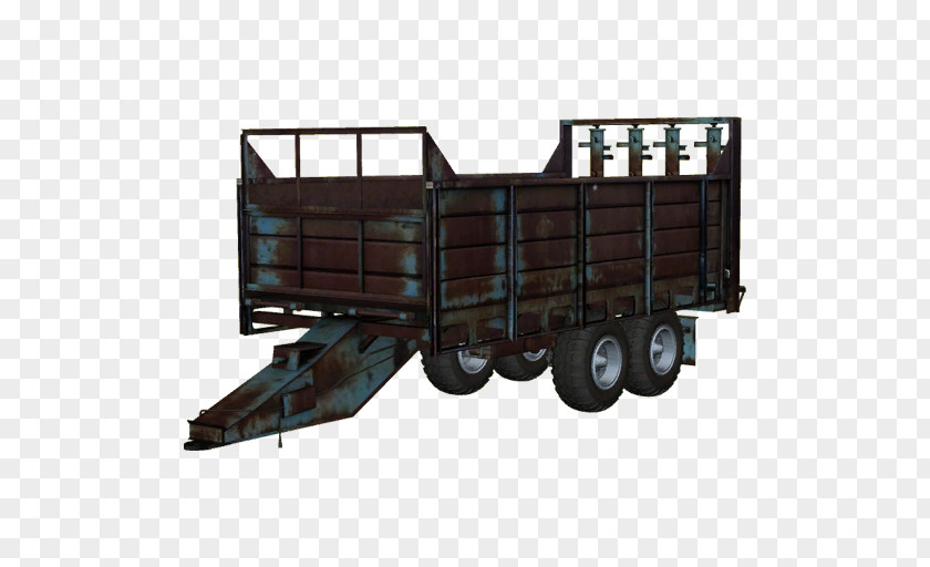 Manure Spreader Goods Wagon Railroad Car Cargo Rail Transport PNG
