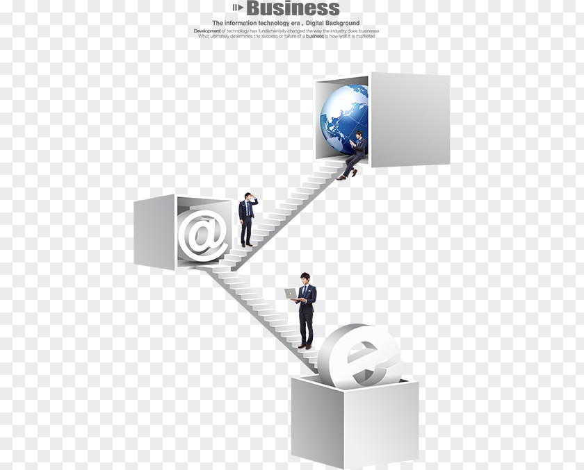 On The Ladder Of Professional Men Stairs Download PNG