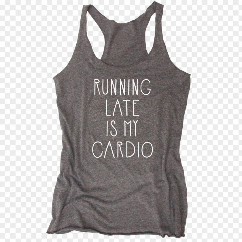 Running Late Tank T-shirt Gilets Sleeveless Shirt PNG