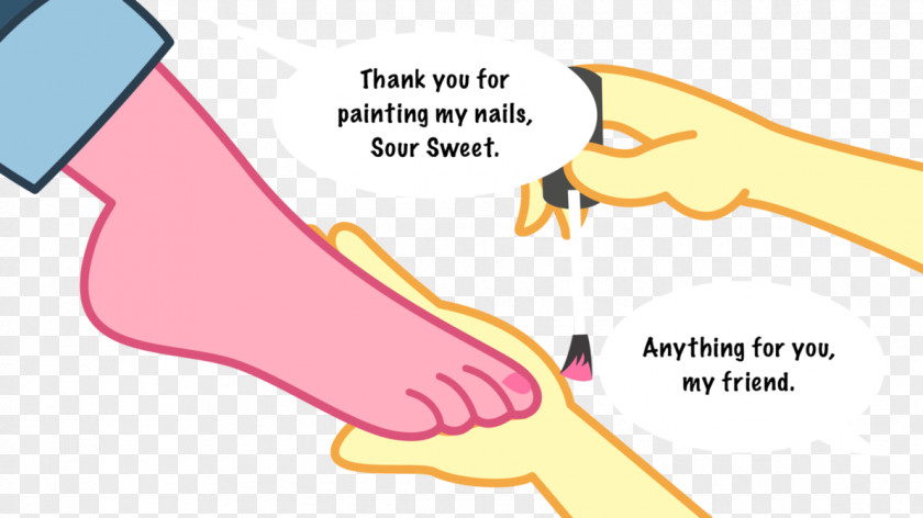 Watercolor Sweets Thumb Sour Sweet Foot Nail PNG