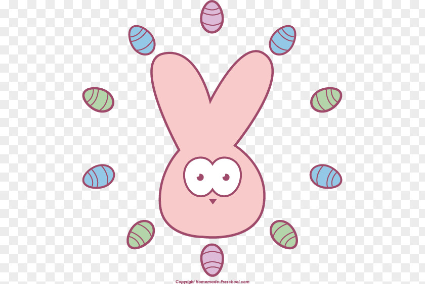Easter Bunny Hare Rabbit Circle Clip Art PNG