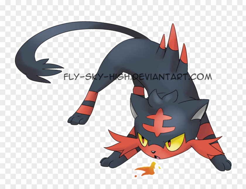 Fly High Pokémon Sun And Moon GO Litten Ash Ketchum PNG