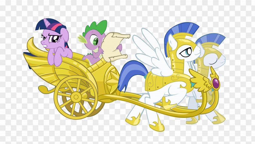 Spike Chariot Pony Horse Carriage PNG