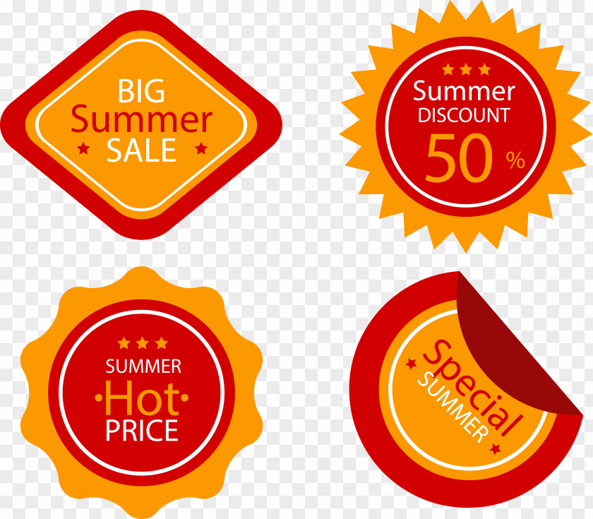Summer Special Offer Tag Label Clip Art PNG