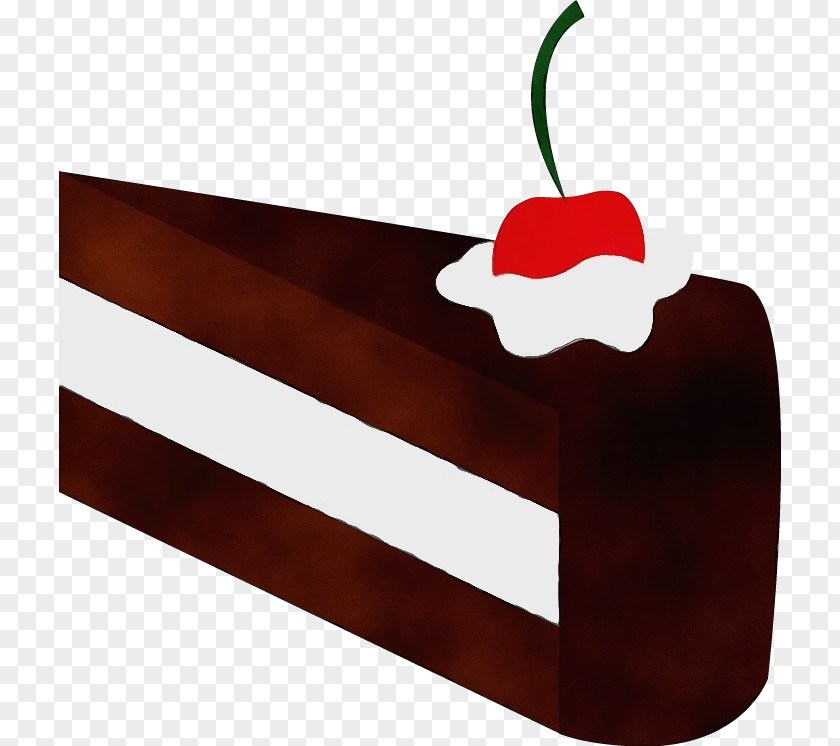 Cake Rectangle Red Food Cherry Dessert Frozen PNG