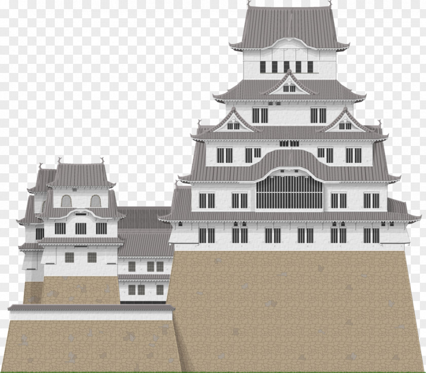 Castle Himeji Bran Building Japanese PNG