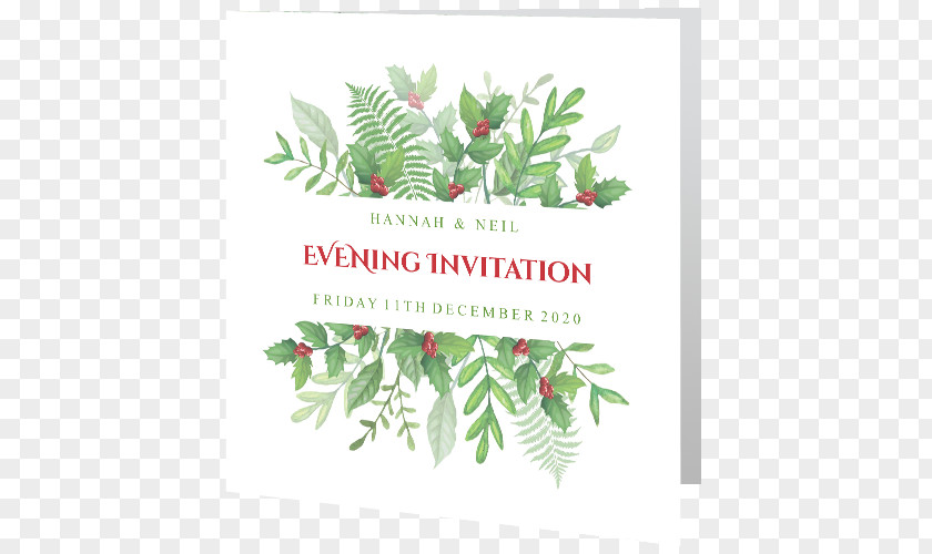 Christmas Ornament Pine Branching Font PNG