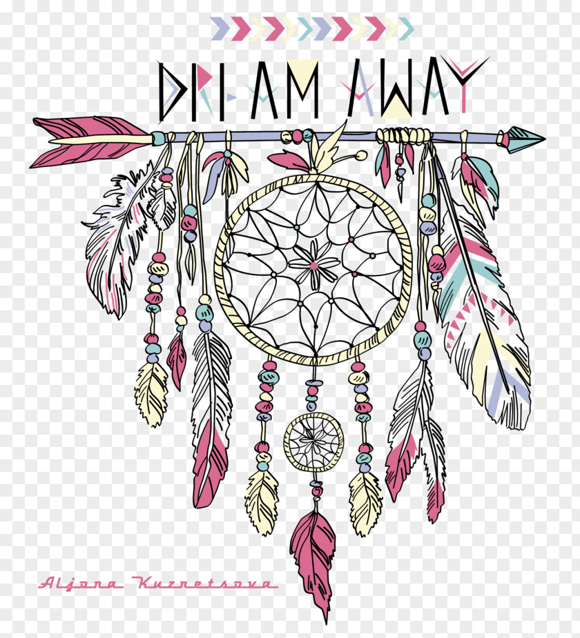 Dreamcatcher Watercolor Painting Art PNG