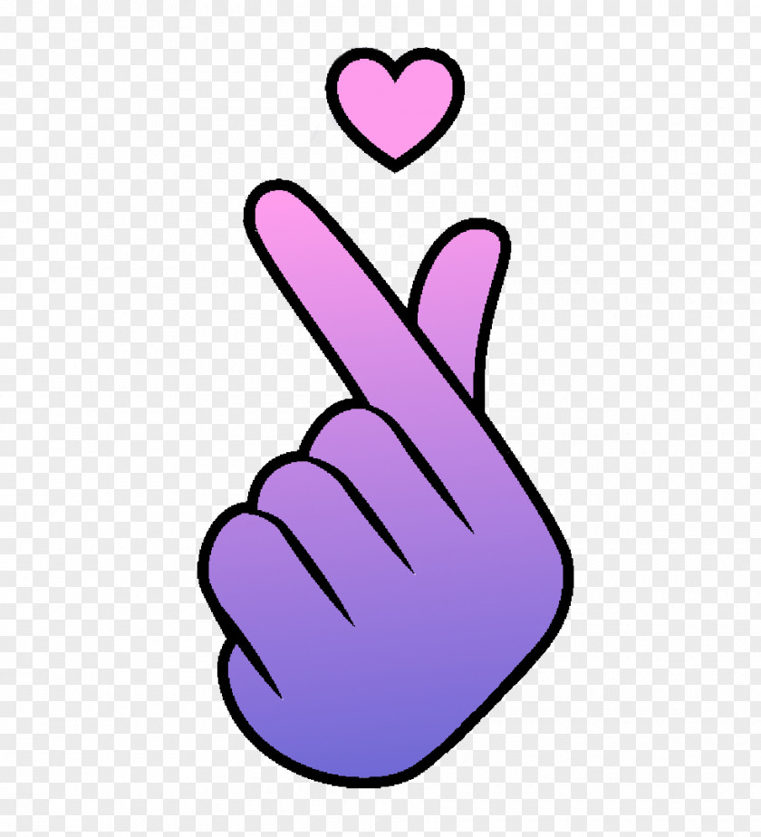 Hand Heart Sign Language Thumb PNG