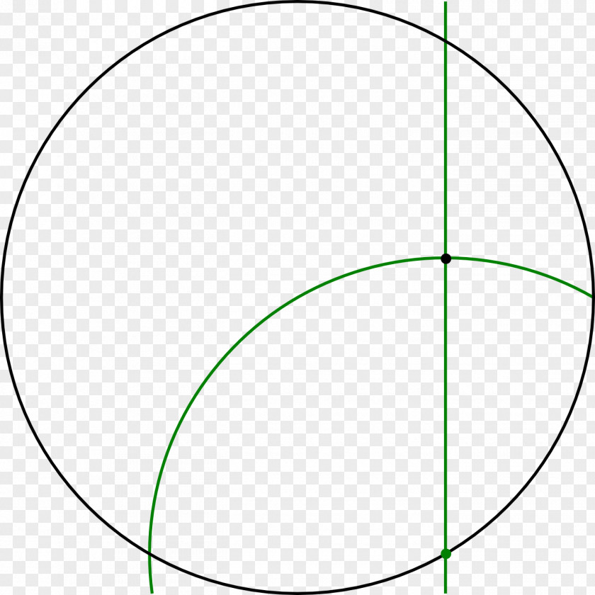 Horizontal Line Circle Central Angle Arc Point PNG