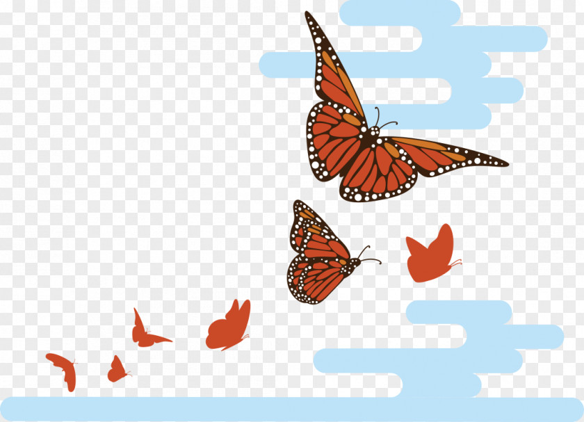 Monarch Butterfly Brush-footed Butterflies Illustration Clip Art Orange S.A. PNG