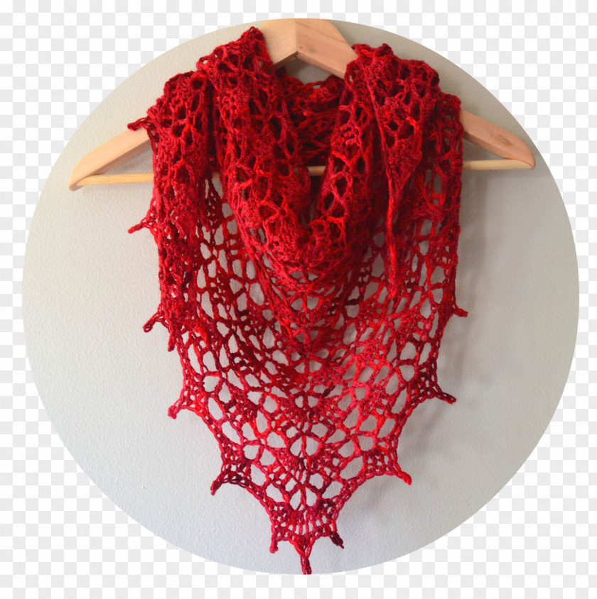 Shawl Scarf Crochet Knitting Pattern PNG