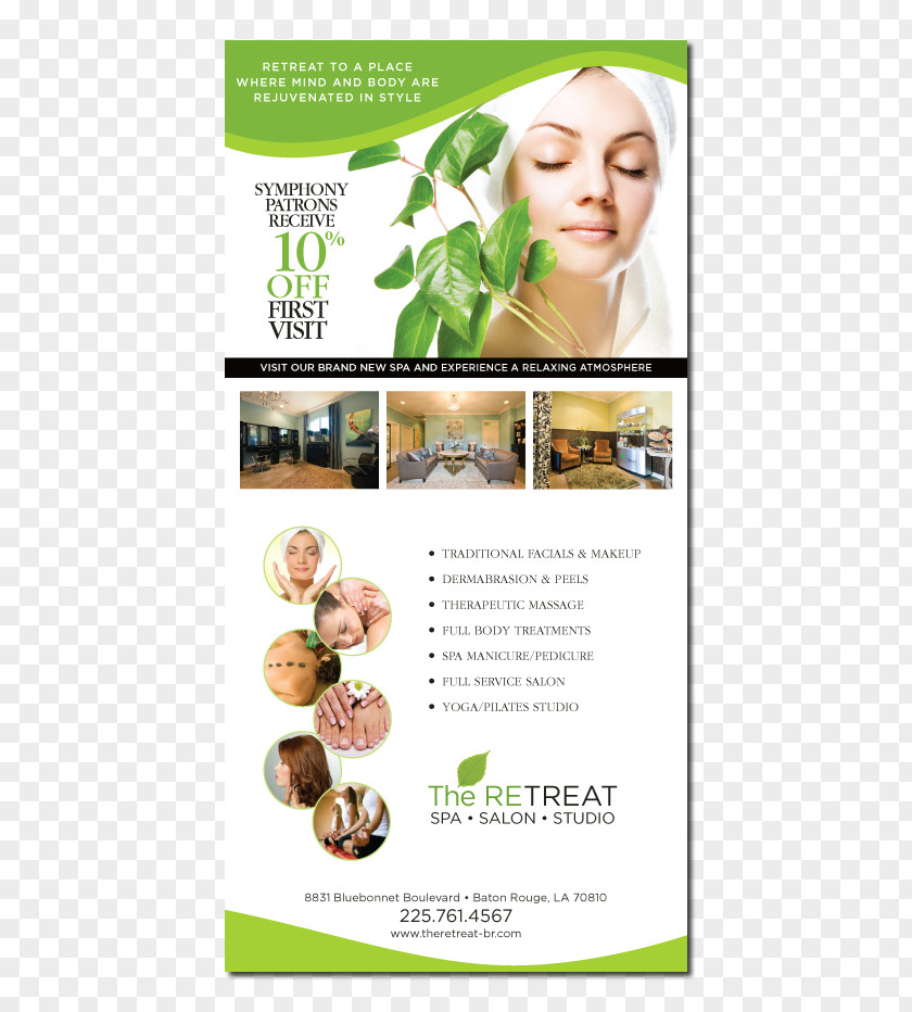 Beauty Spa Flyer Vitamin C Skin Retinol Superfood Hyaluronic Acid PNG