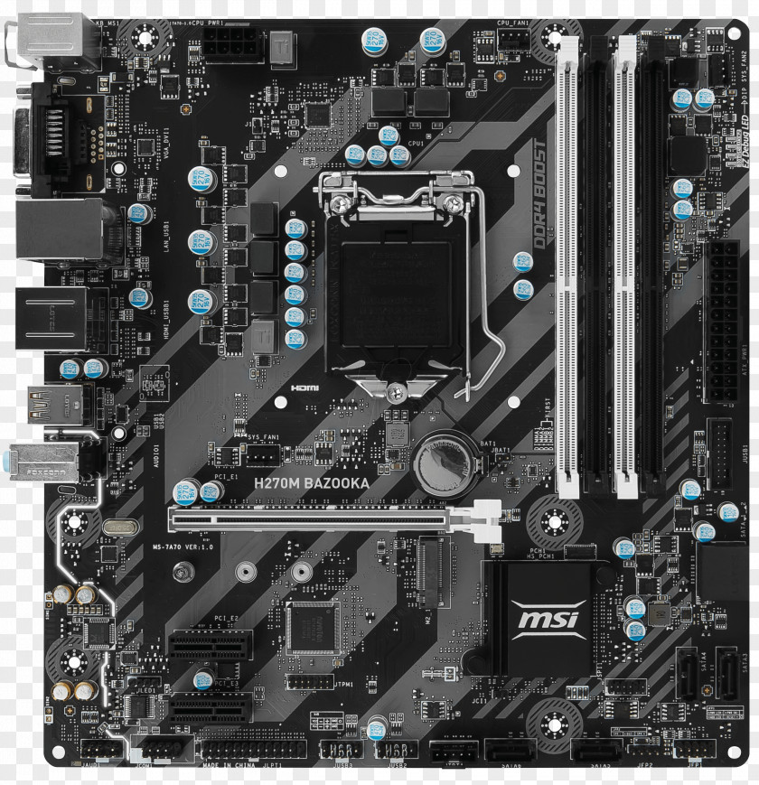 Intel LGA 1151 Motherboard MicroATX PNG