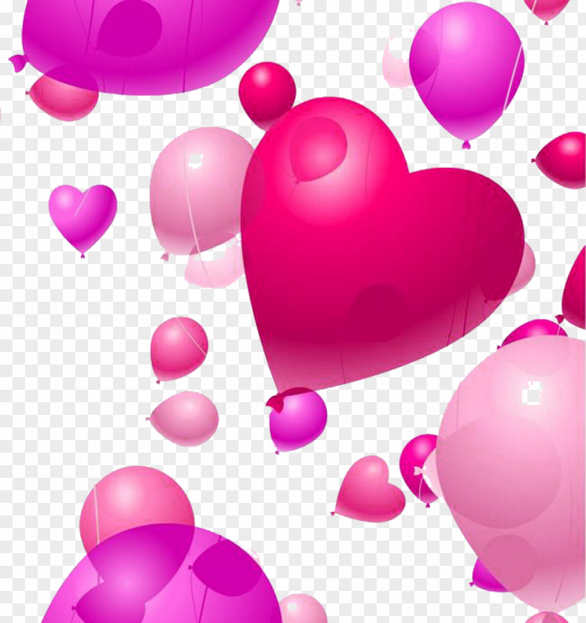 Advertising Balloons Picture Material Heart Balloon Valentines Day Clip Art PNG