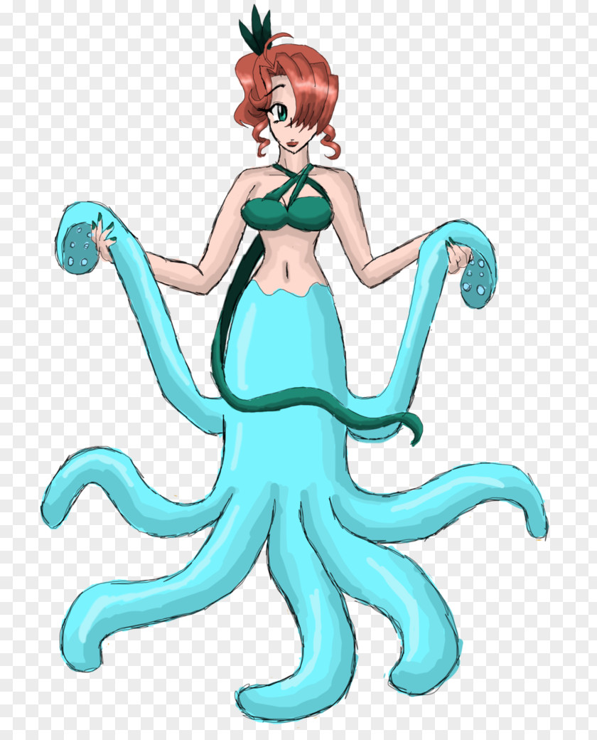 Octopus Cecaelia Ursula Clip Art PNG