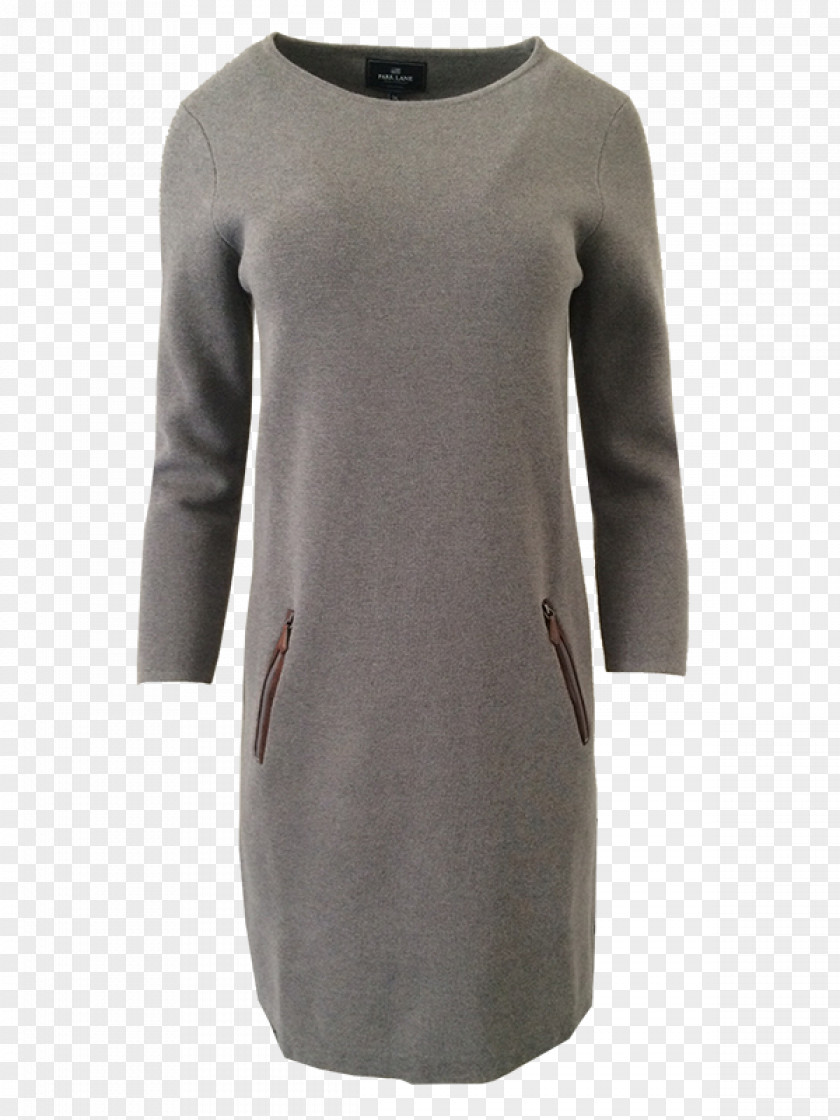 Park Lane Grey Neck Dress PNG