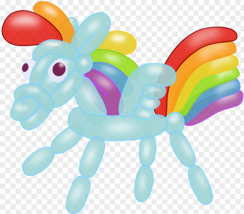 BALLOM Balloon Dog Rainbow Dash Toy Modelling PNG
