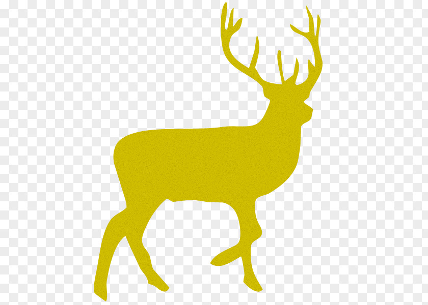 Deer Reindeer Silhouette Clip Art PNG