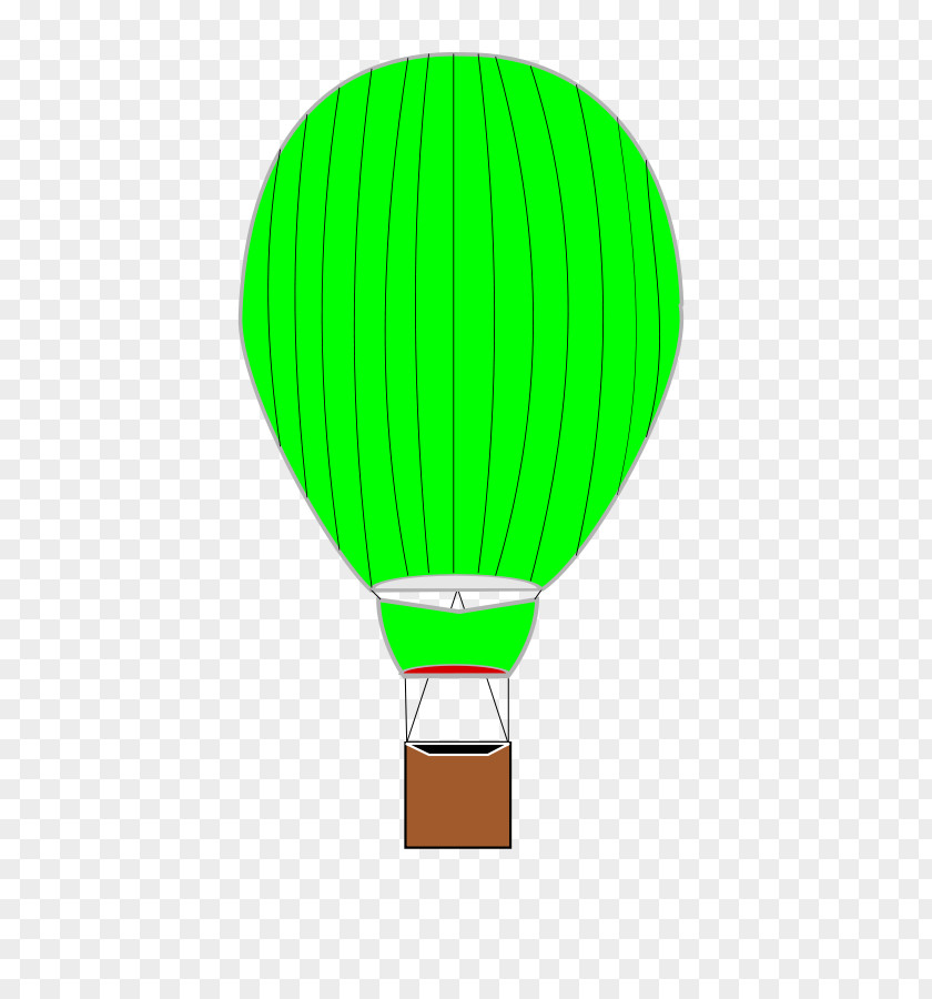 Green Hot Air Balloon PNG