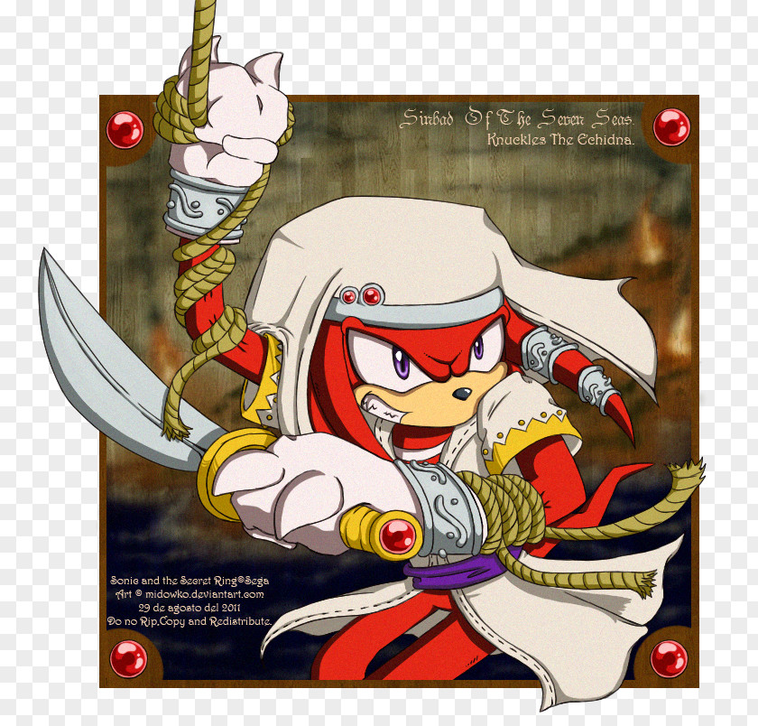Sonic The Hedgehog Knuckles Echidna And Secret Rings & Tikal Rouge Bat PNG