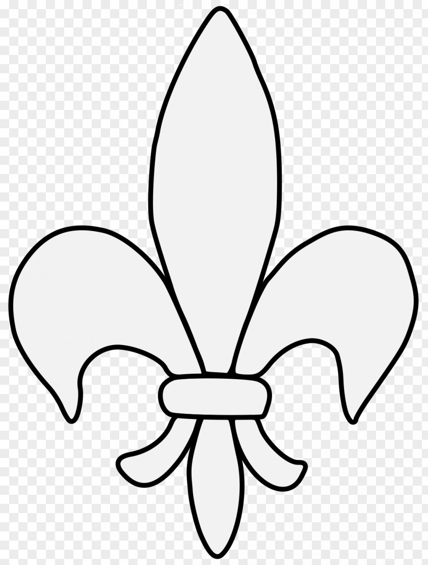 Stylized Flower Petal Fleur-de-lis Heraldry Clip Art PNG