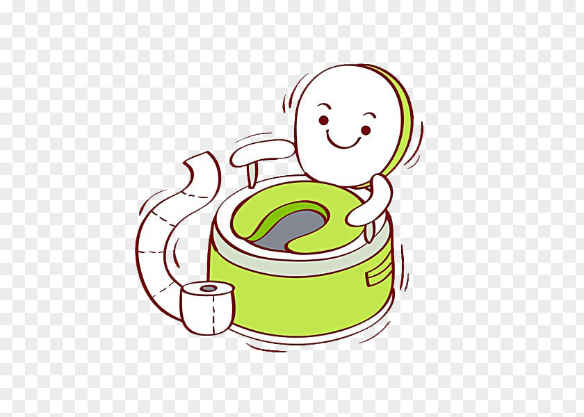 Toilet And Paper Illustration PNG