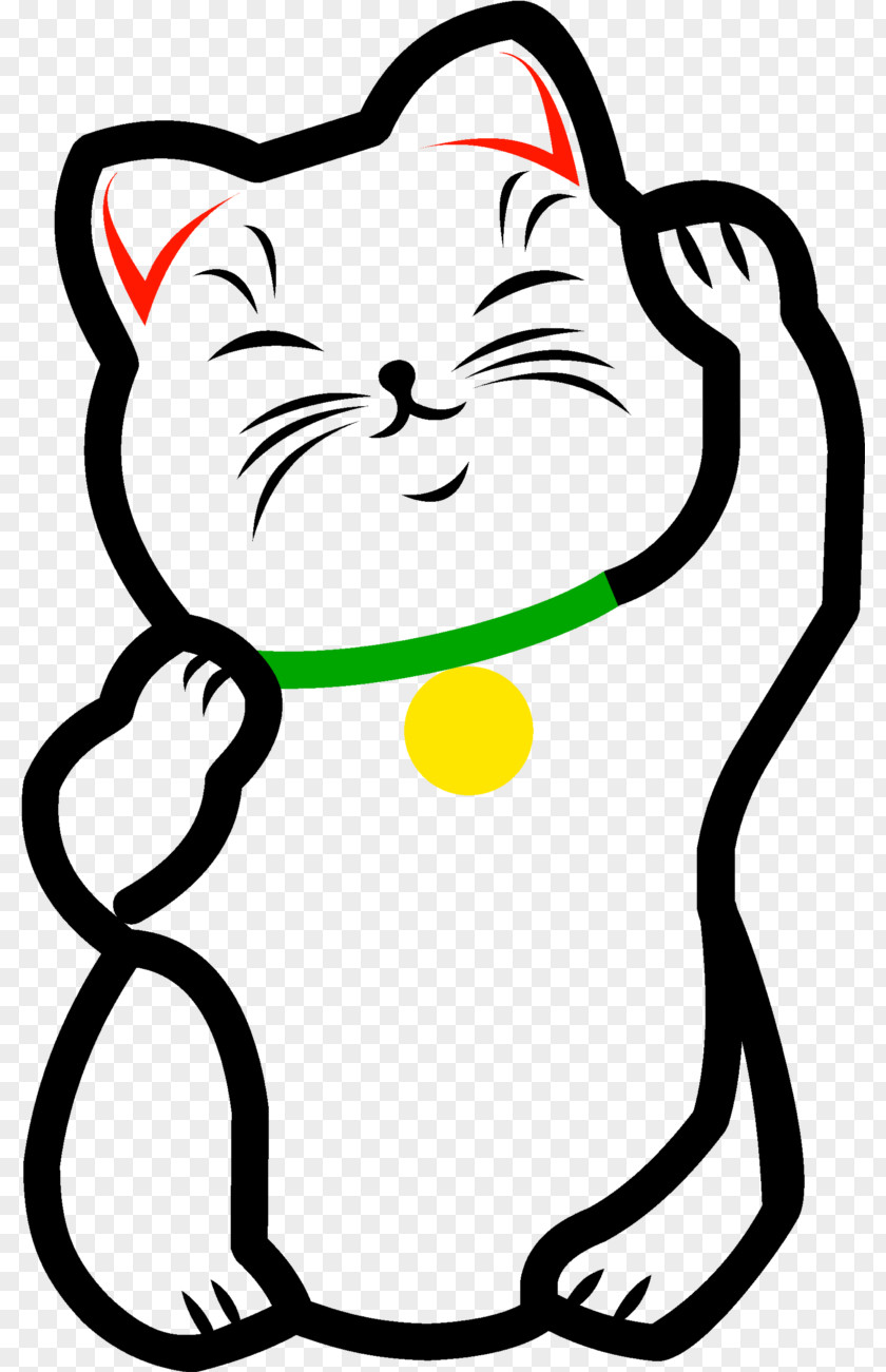 Cat Maneki-neko Luck Whiskers PNG