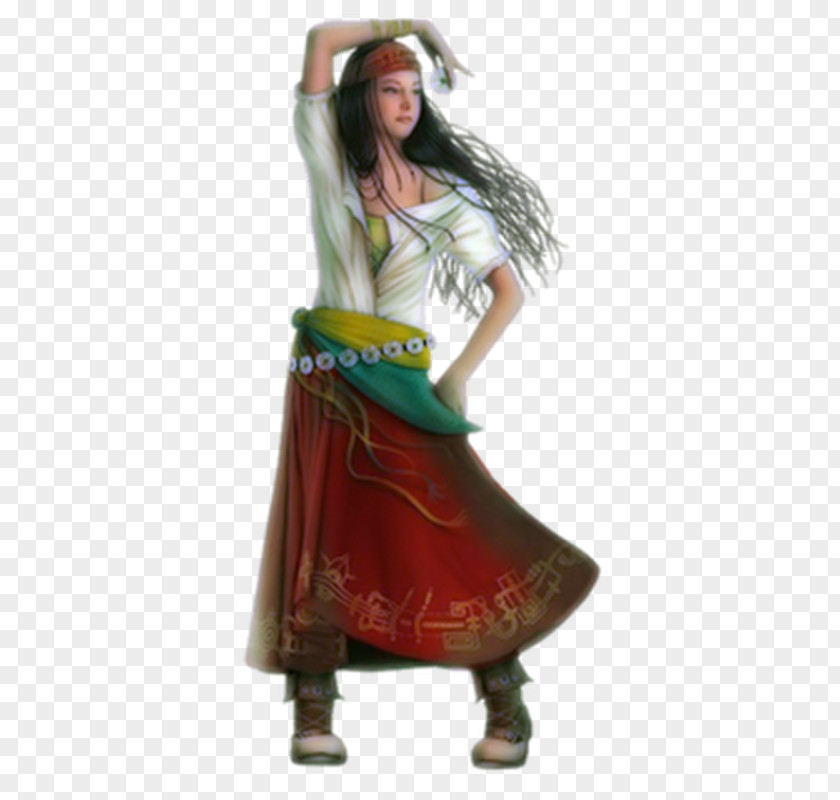 Dk Costume Design Figurine Romani People PNG