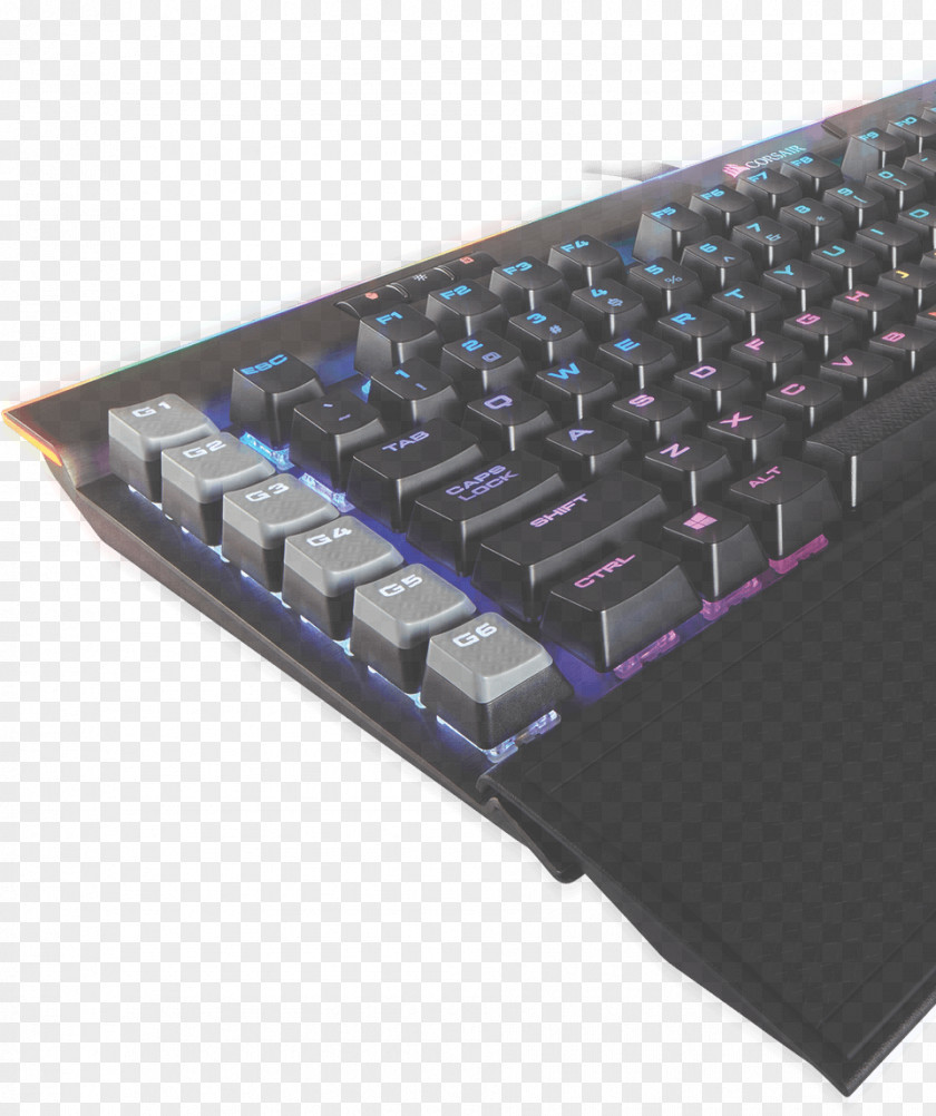 Headphones Computer Keyboard Corsair Gaming K95 RGB Color Model Keypad Platinum USB QWERTZ German Black PNG