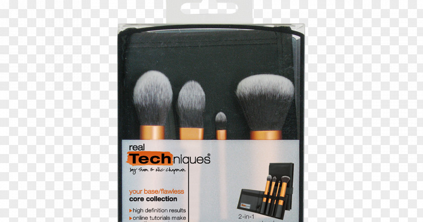 Makeup Brush Real Techniques Core Collection Cosmetics Starter Set PNG