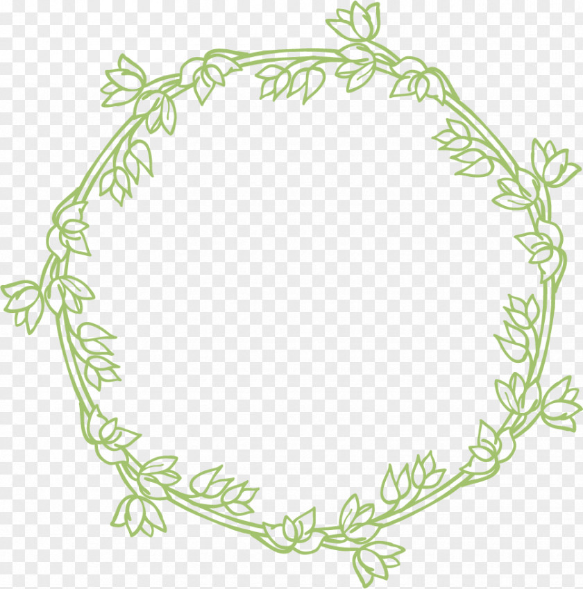 Garland Lace Hand-painted Border Wreath Pattern PNG