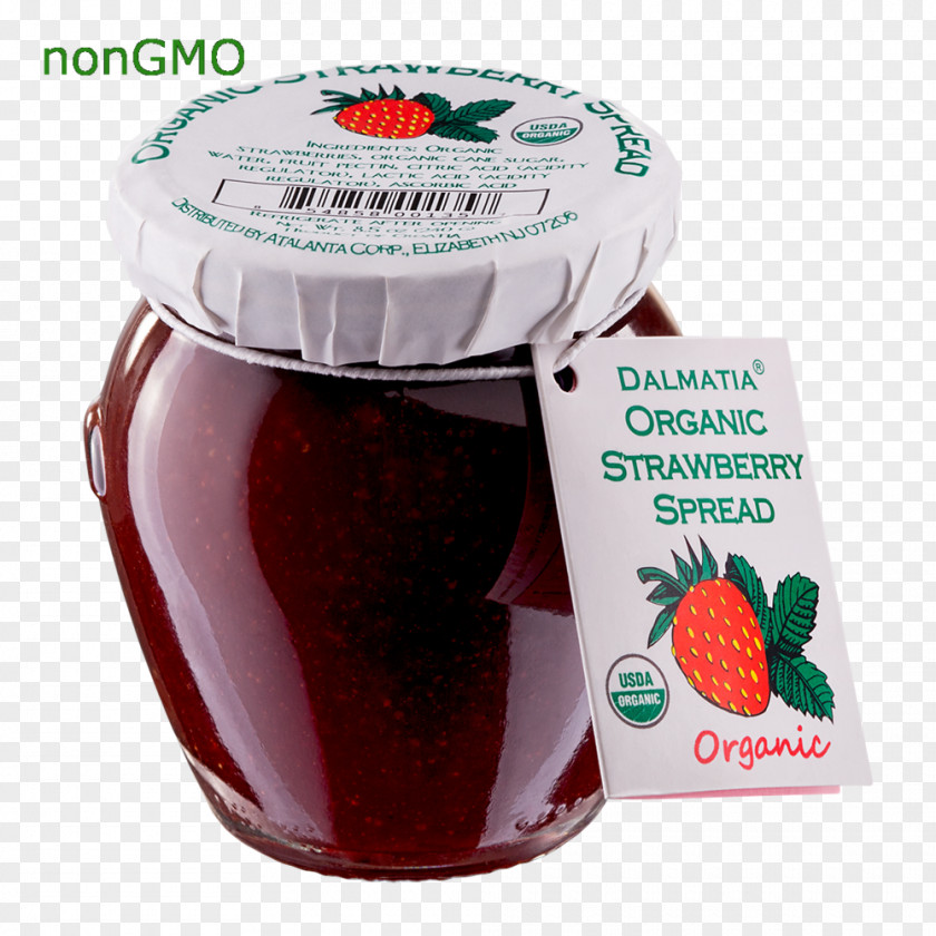 Green Imported Food Strawberry Lekvar Spread Jam Ingredient PNG
