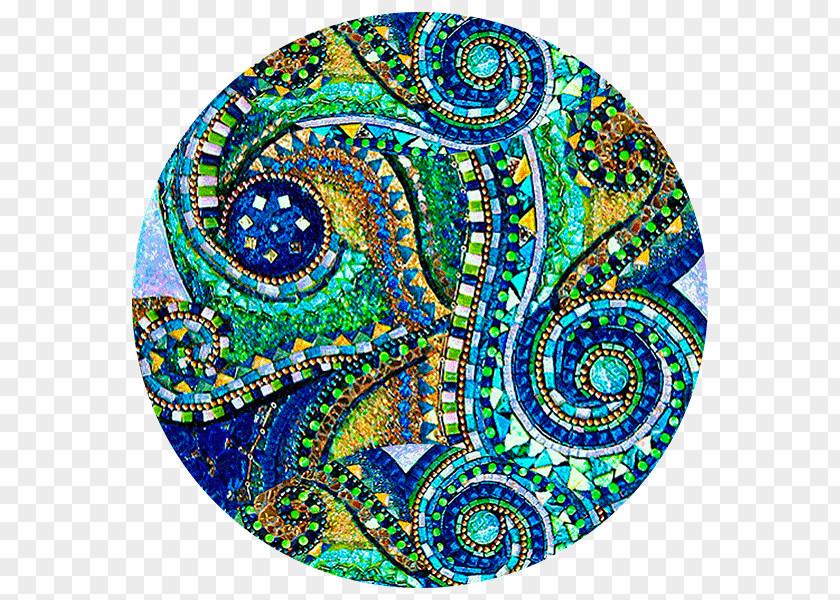 Mosaic Art Glass Tile PNG
