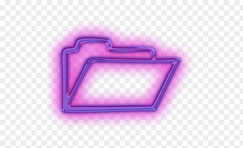 Purple Folder Full Icon Directory Shortcut PNG
