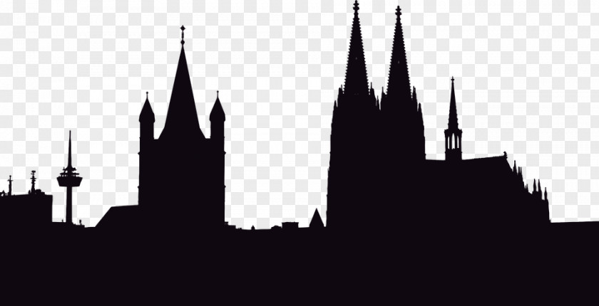 Building Vector Graphics Silhouette Cologne Cathedral Photograph PNG