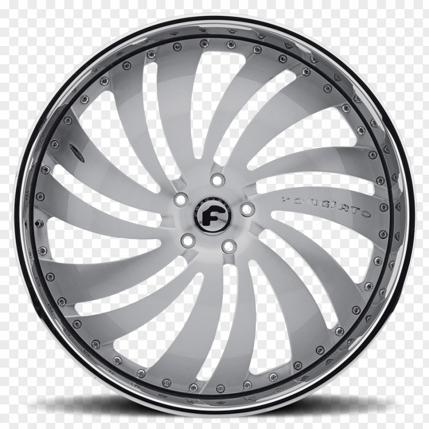 Car Alloy Wheel Forgiato Rim PNG