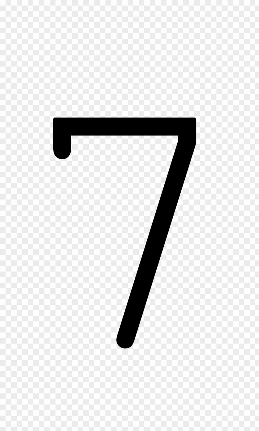Number 7 Line Triangle PNG